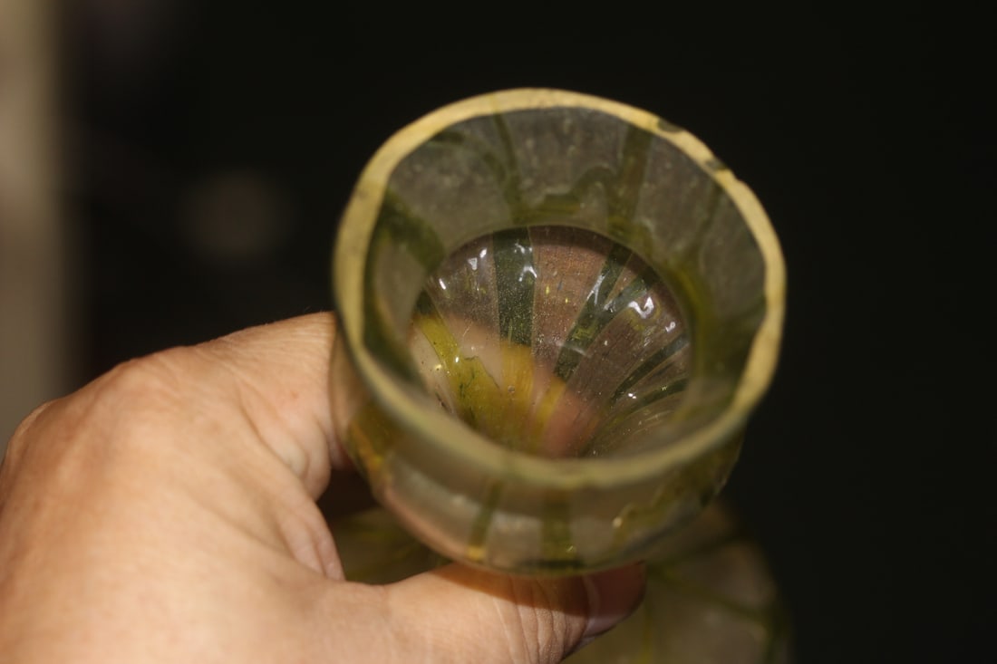 Antique Iridescent Glass Vase - 3