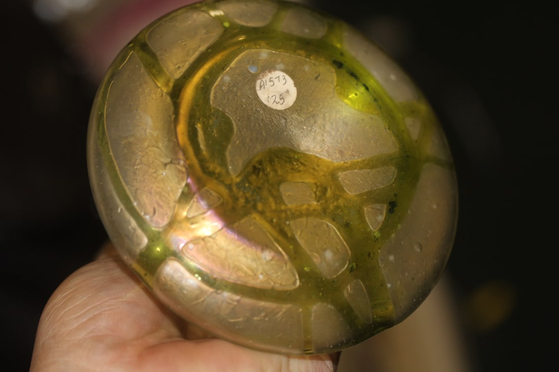 Antique Iridescent Glass Vase - 5