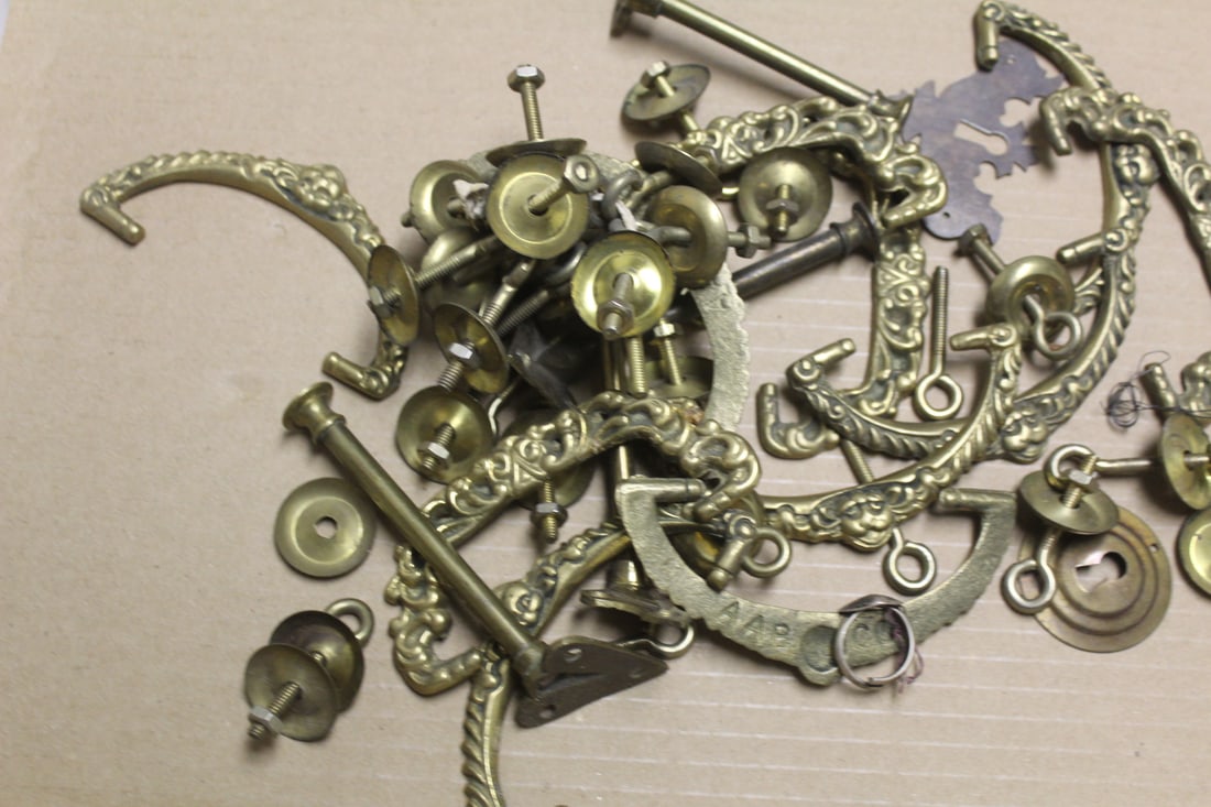 A Lot of Bronze Handles, Accessories etc - 2