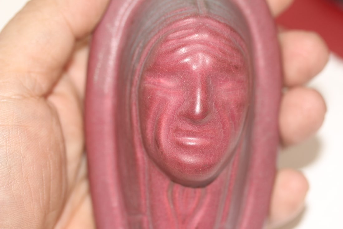 Antique Van Briggle Indian Plaque - 3