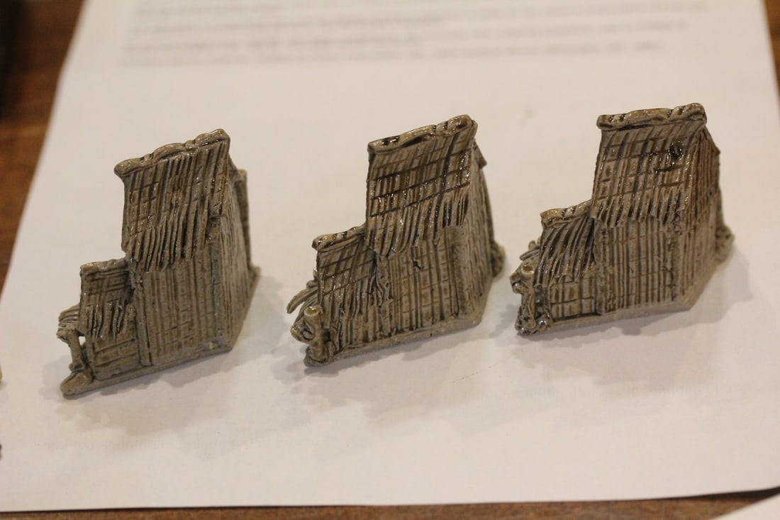 Set of 3 Chinese Mud House - 2