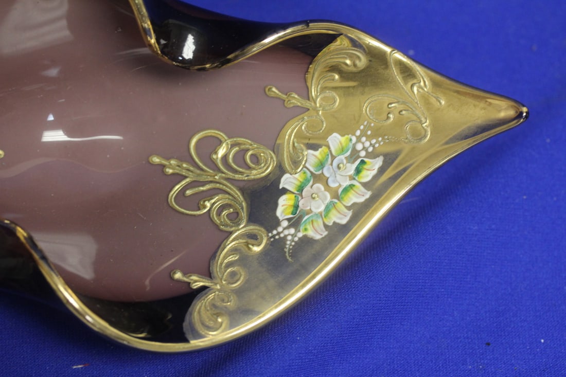 Moser or Moser Style Art Glass Bowl - 2