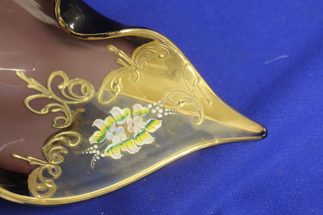 Moser or Moser Style Art Glass Bowl - 4