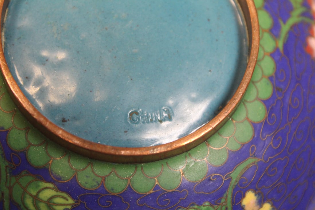 Antique Chinese Cloisonne Bowl - 9