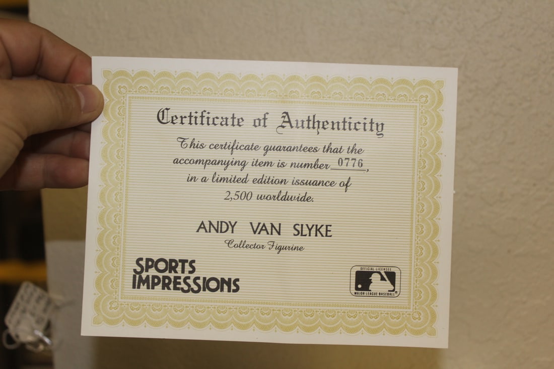 Andy Van Slyke Limited Edition Figurine - 9