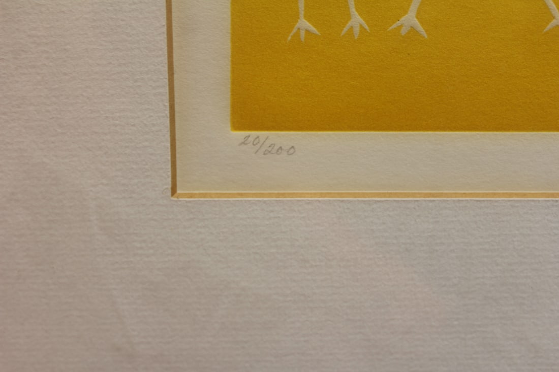 Modernism original limited edition intaglio by Mar - 4