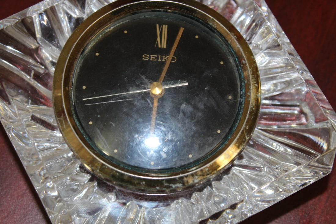 A Seiko Glass Clock - 2