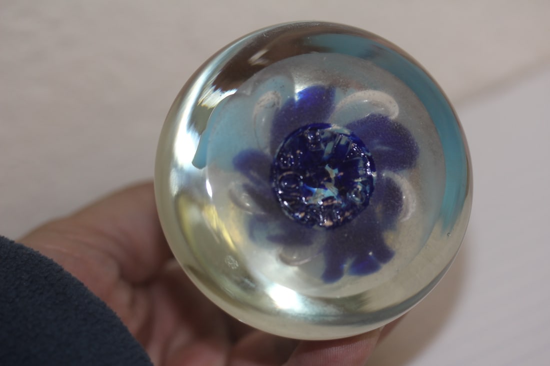 Art Glass Bell Form Paperweight - 4
