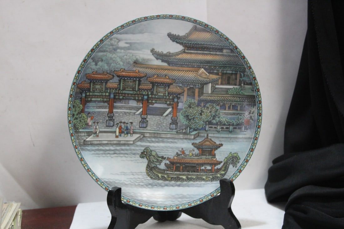 A Handpainted, Signed Chinese Plate (1 of 8)