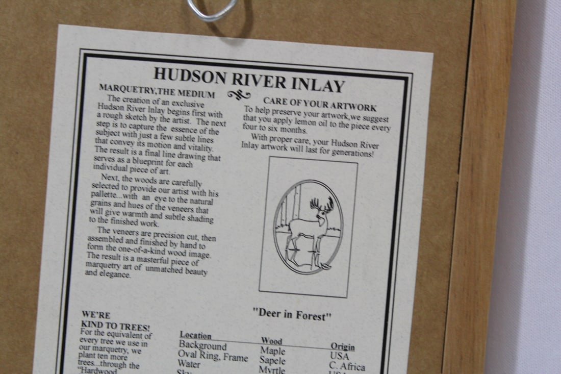 Hudson River Inlaid Wood Art - 5