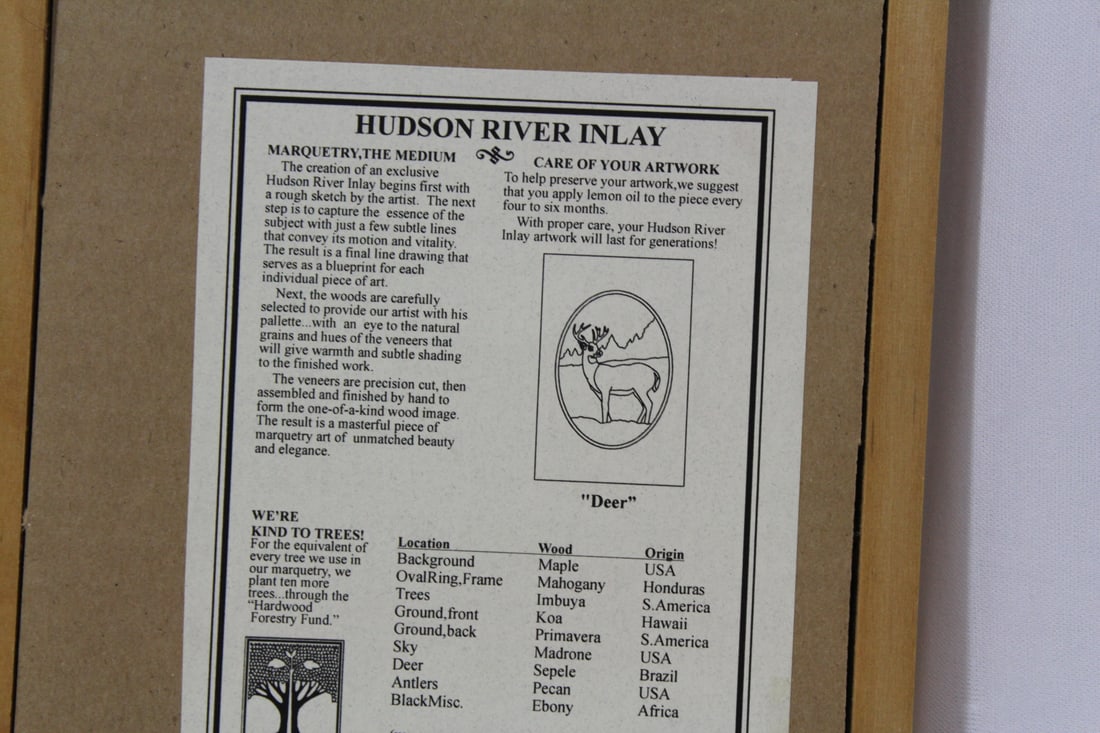 Hudson River Inlaid Wood Art - 5