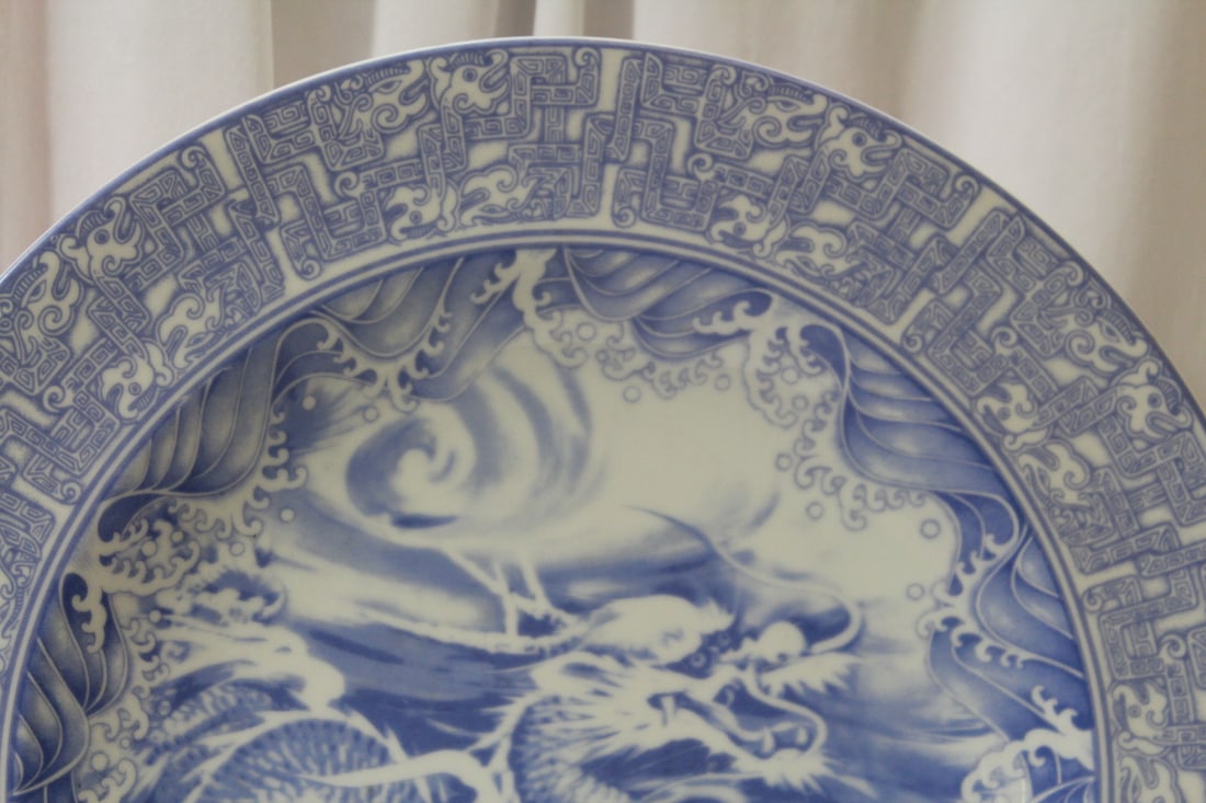 A Nice Chinese Blue and White Porcelain Charger - 3