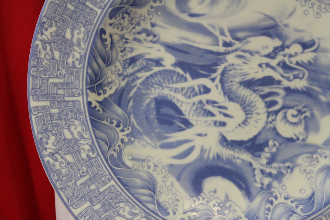 A Nice Chinese Blue and White Porcelain Charger - 4