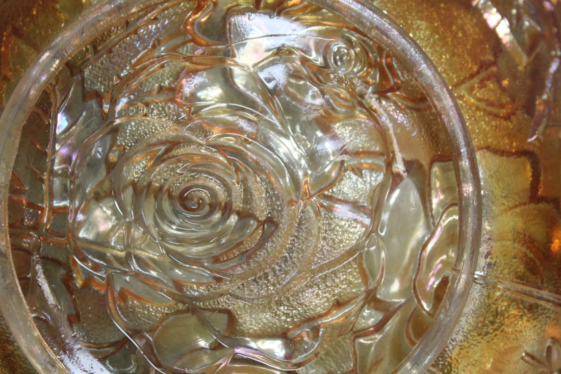 Large Carnival Glass Bowl - 7