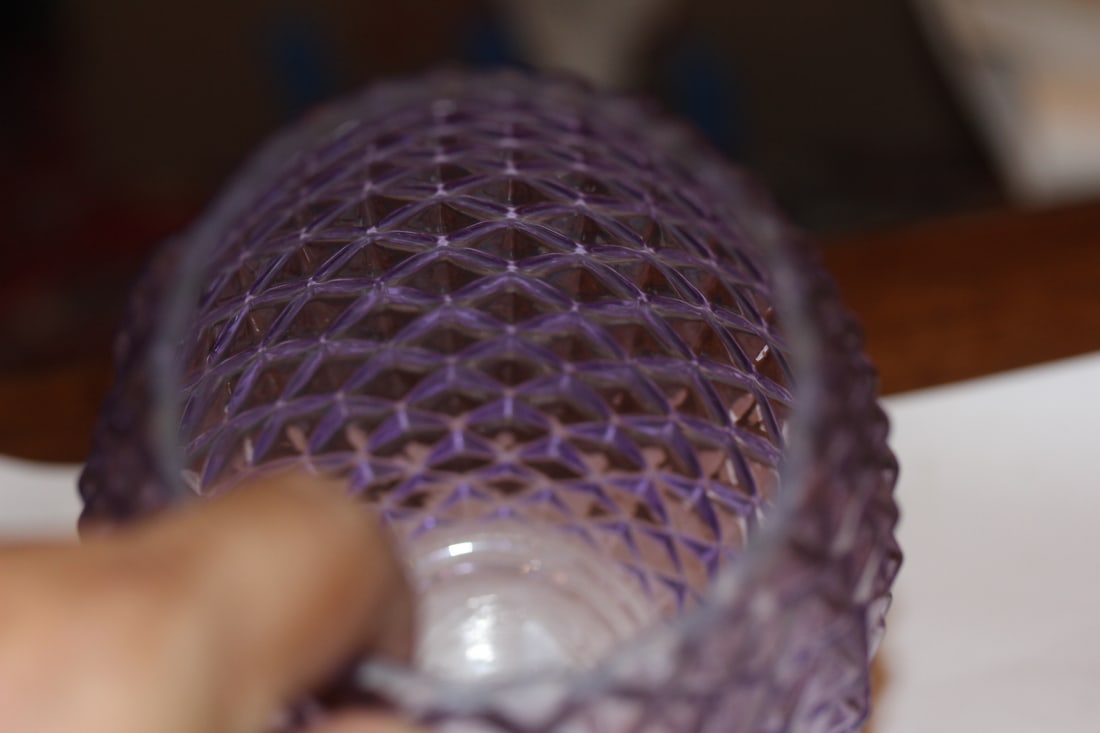 Light Amethyst Glass Vase - 4