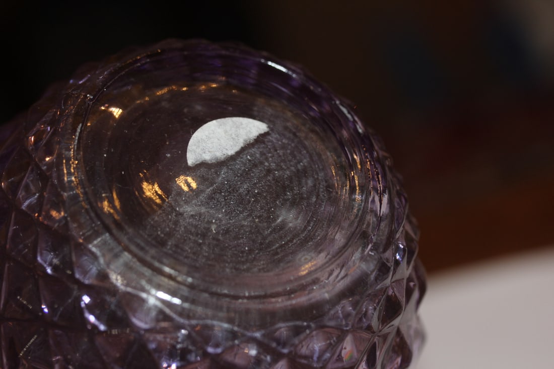 Light Amethyst Glass Vase - 5