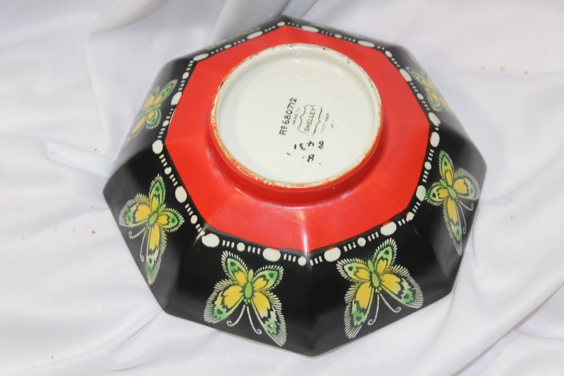 A Rare Shelley Octagon Ceramic Bowl - 4