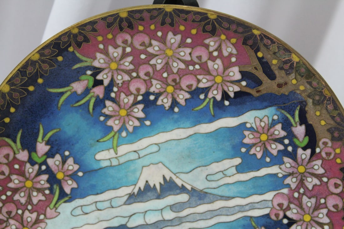 A Chinese Cloisonne Plate - 4