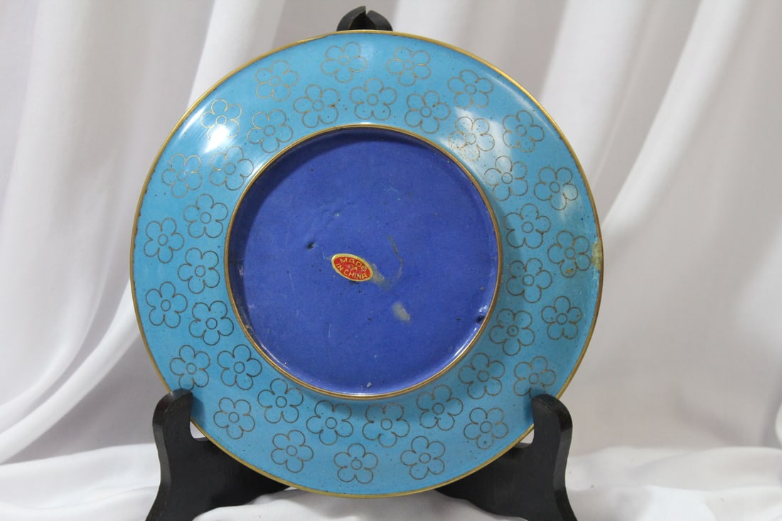 A Chinese Cloisonne Plate - 5