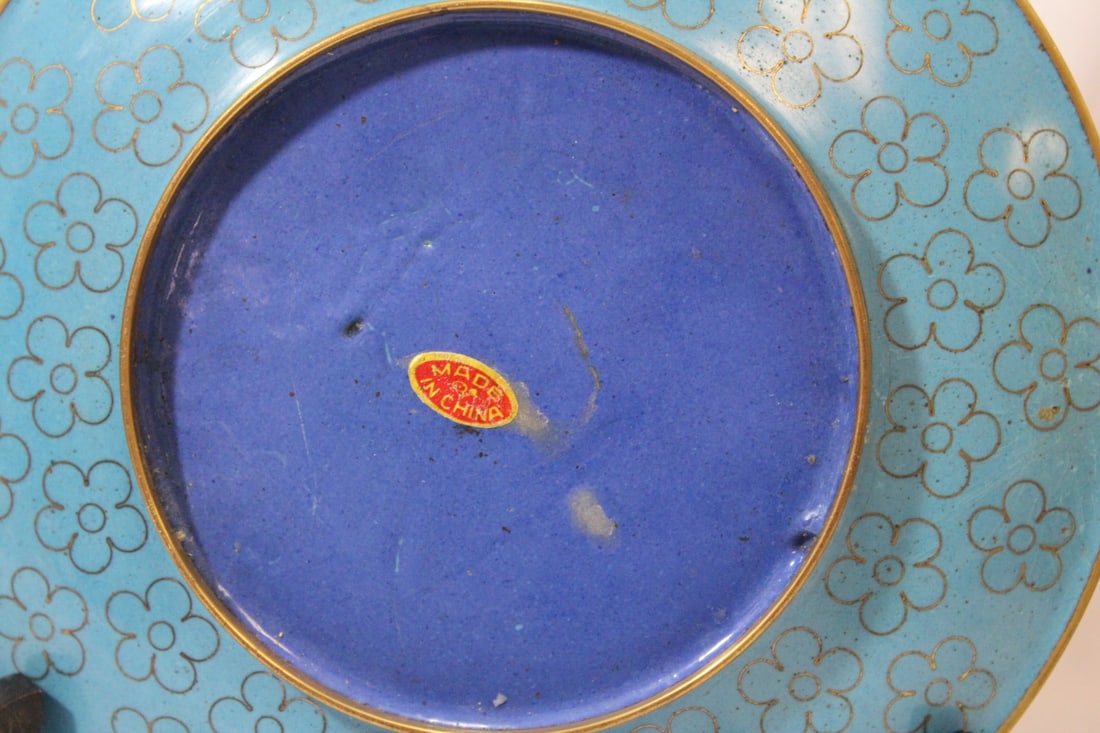 A Chinese Cloisonne Plate - 6