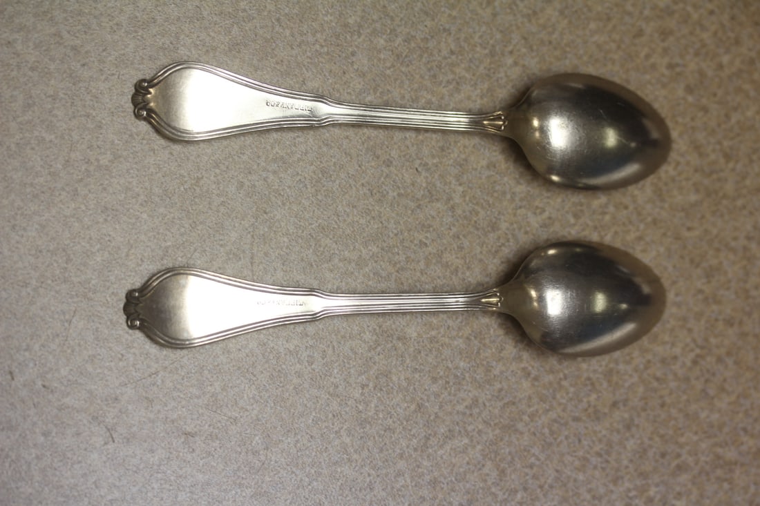 Pair or Set of 2 Sterling Spoons - 2