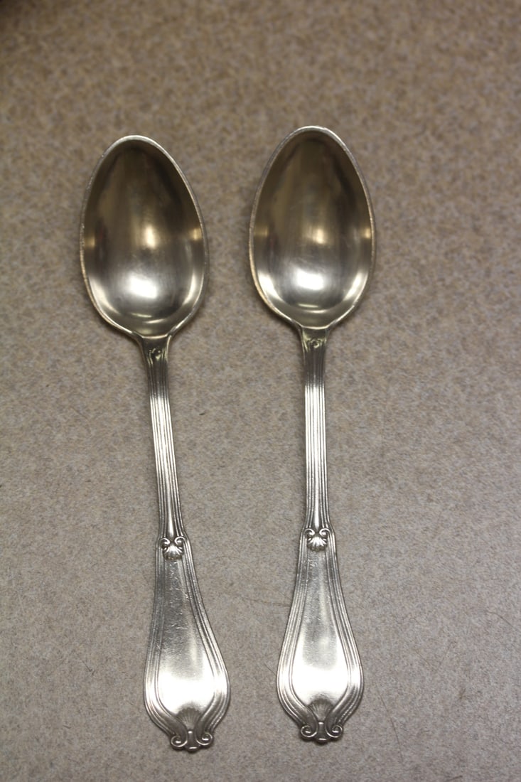 Pair or Set of 2 Sterling Spoons - 3