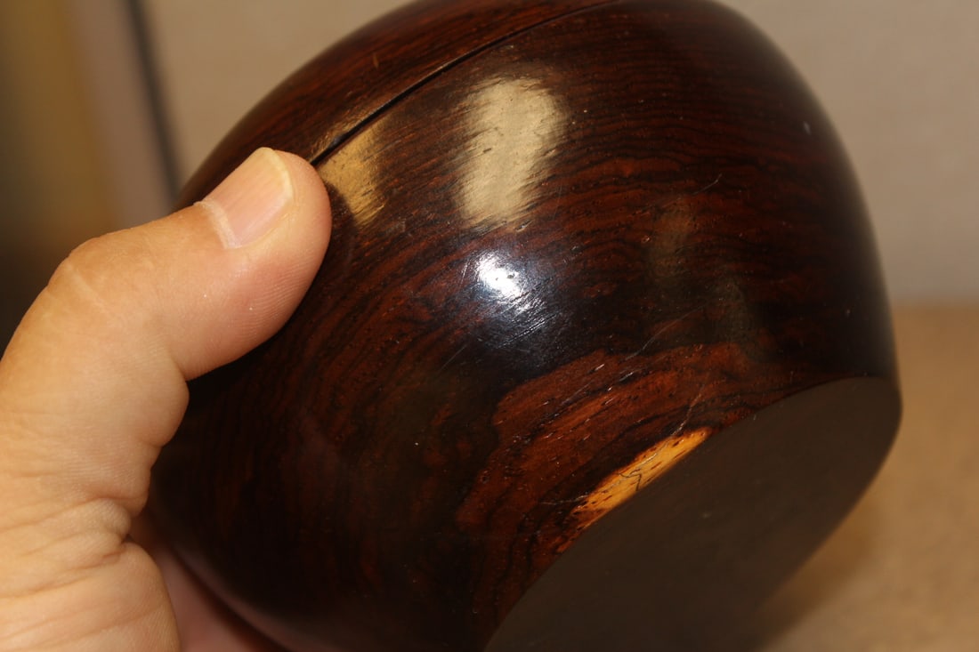 Exotic Wood Carved Apple Box - 6