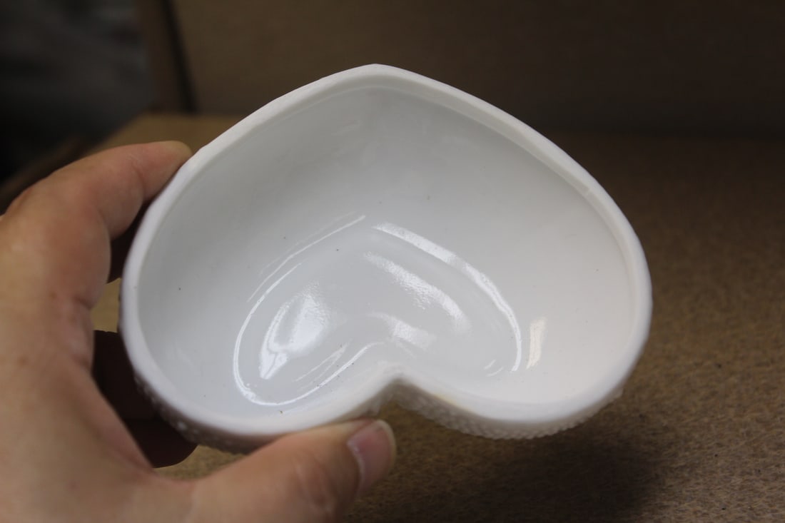 Ceramic Heart Trinket Box - 6