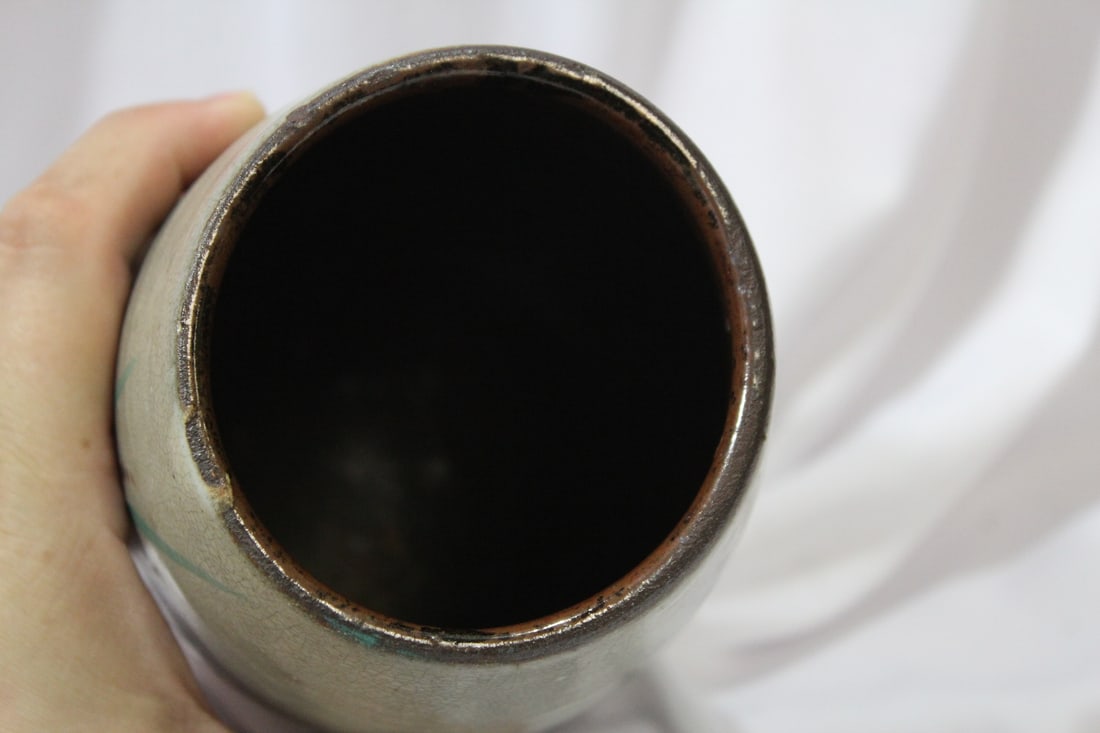 A Signed Japanese Studio Ceramic Vase - 5