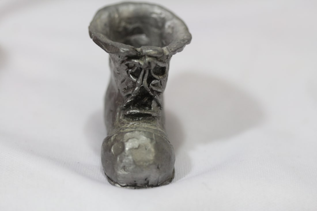 A Miniature Pewter Shoe - 3