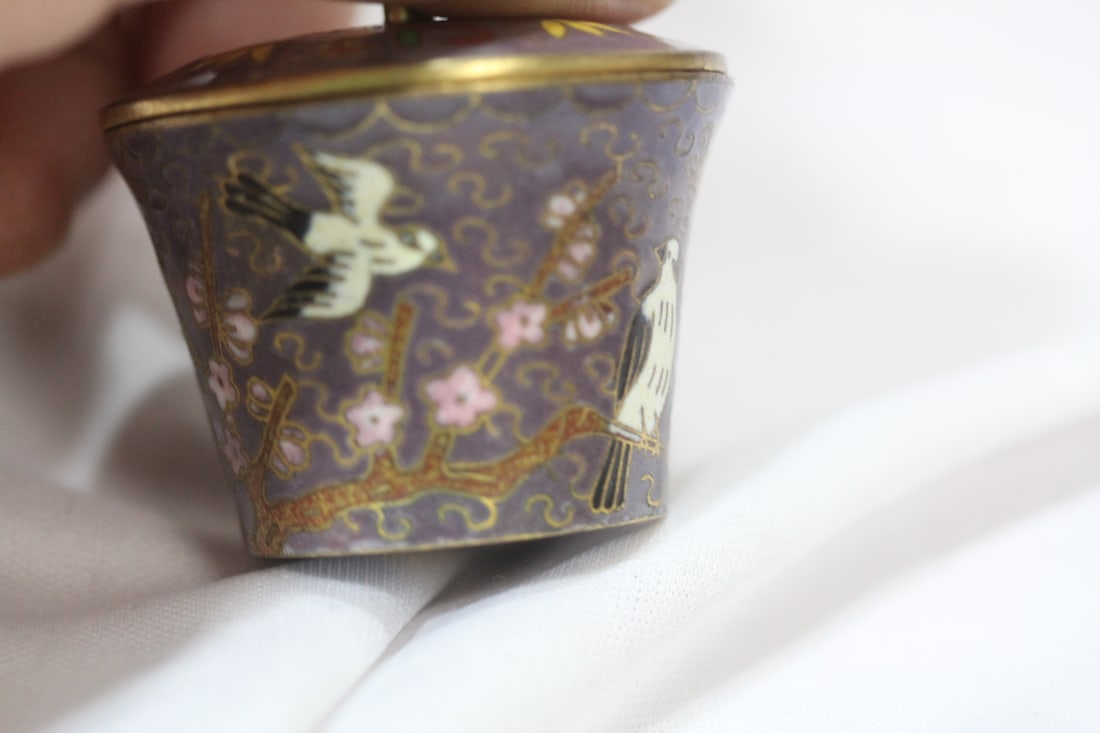 A Chinese Cloisonne Trinket Box - 4