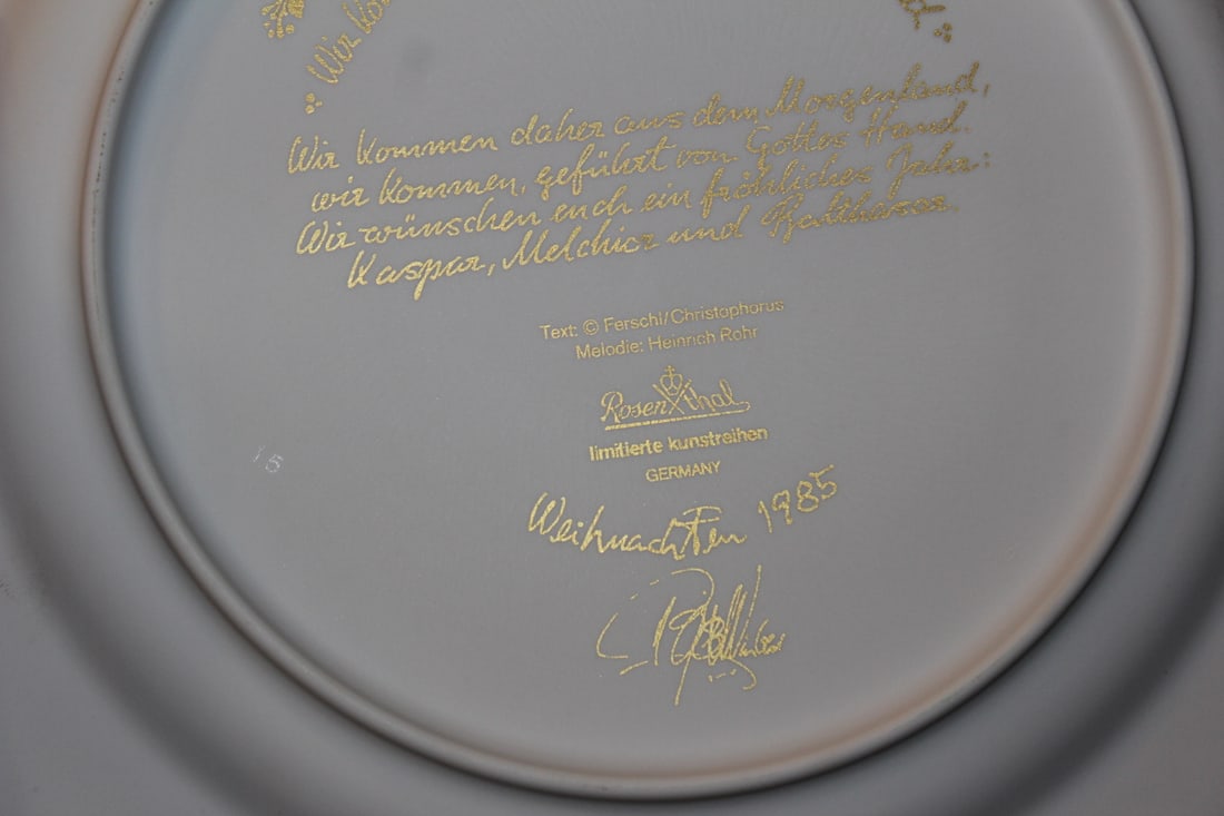 Rosenthal Bjorn Wiinblad 1985Chirstmas Plate - 3