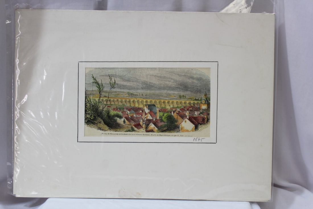 An Etching: possibly just a print - sight= 6 1/2" x 3 1/2"