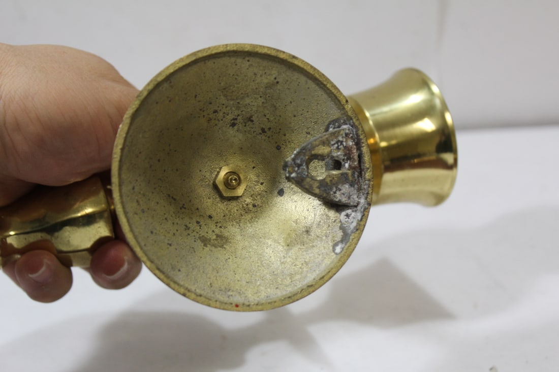 A Single Wall Mount Brass Candle Holder - 4