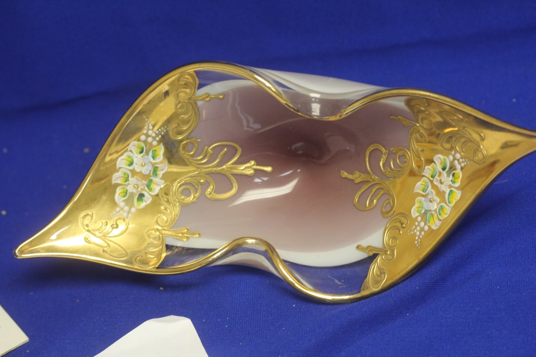 Moser or Moser Style Art Glass Bowl - 3