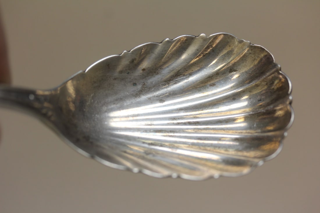 Vintage Coin Sterling Spoon - 5