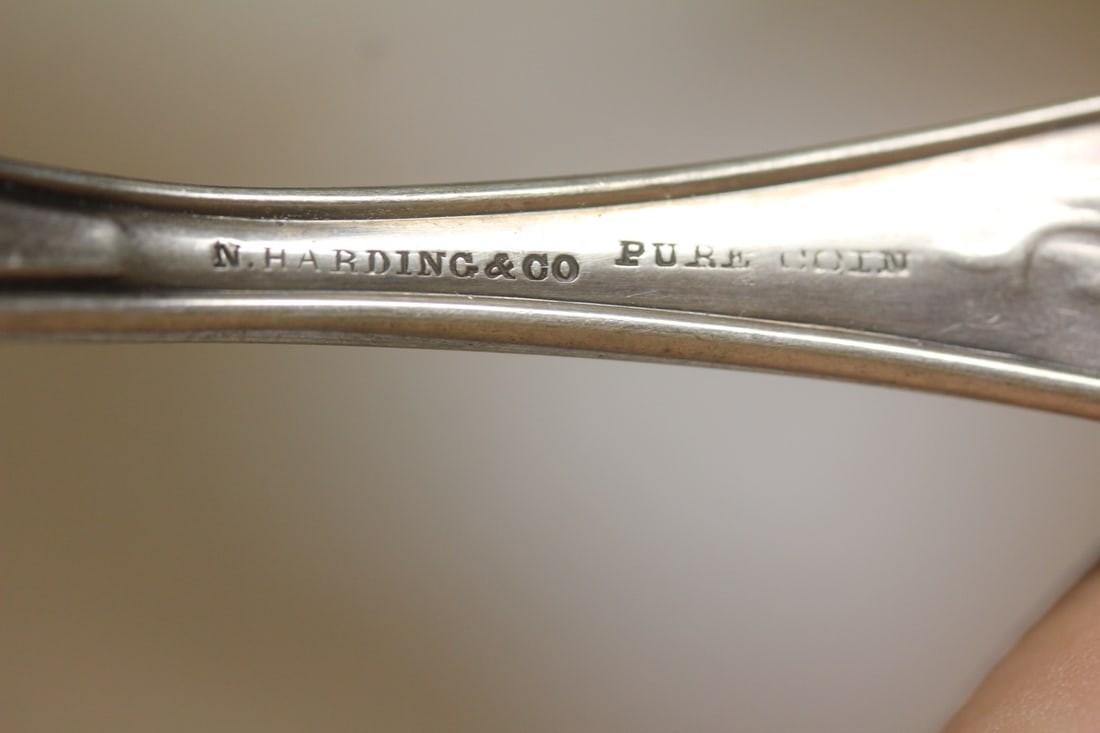 Vintage Coin Sterling Spoon - 7