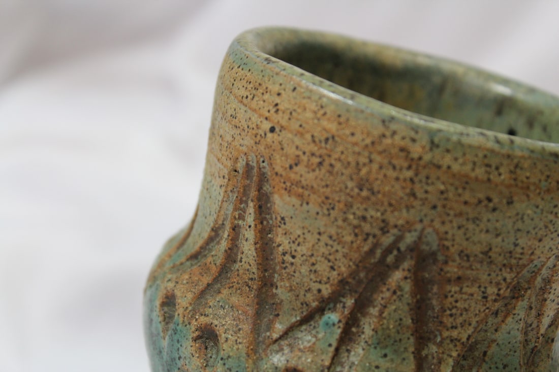A Signed Art Pottery Cup - 5