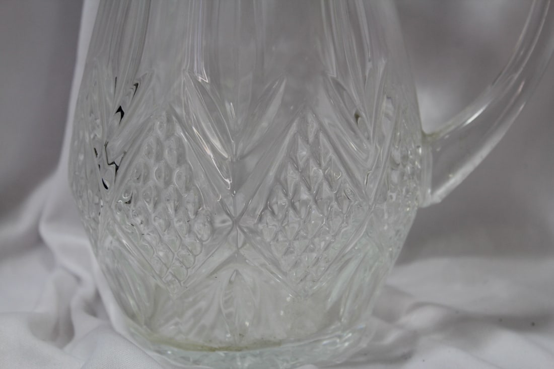 A Pressed Glass Pitcher - 2