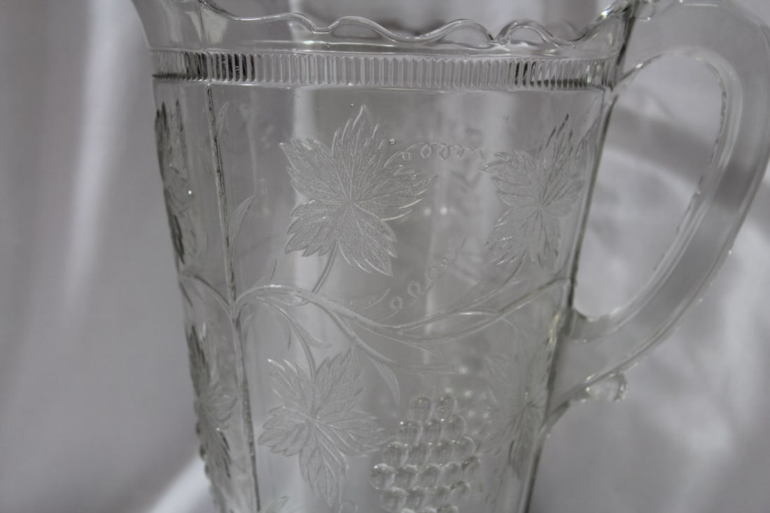 A Pressed Glass Pitcher - 2