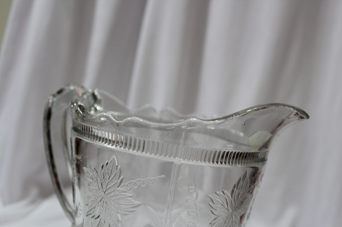 A Pressed Glass Pitcher - 5