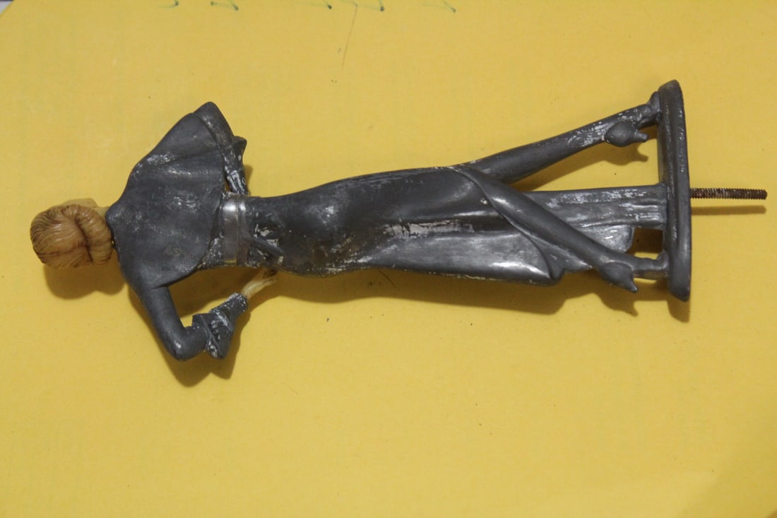 An Art Deco Metal and Plastic Lady - 5