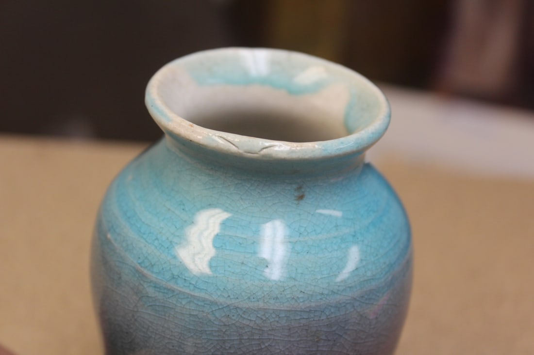 Vintage Pisgah Forest Art Pottery Vase - 3