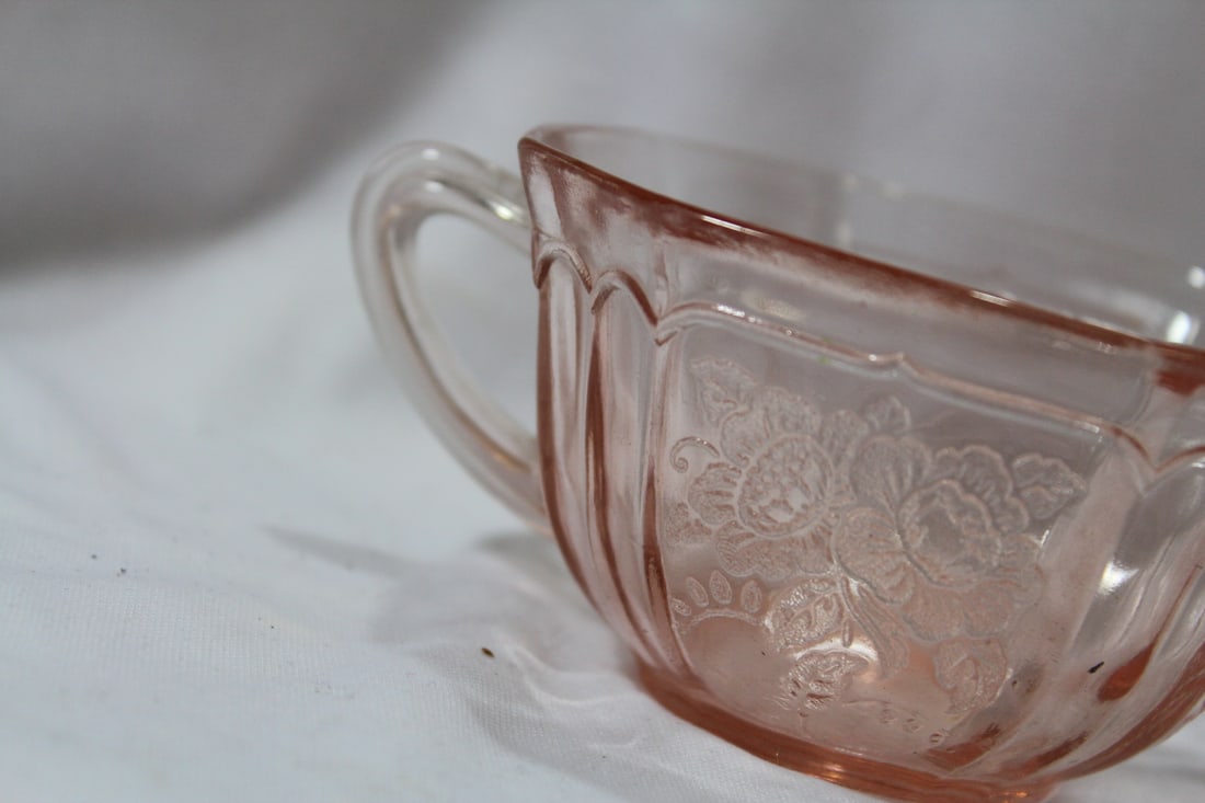 A Pink Depression Glass Cup - 2