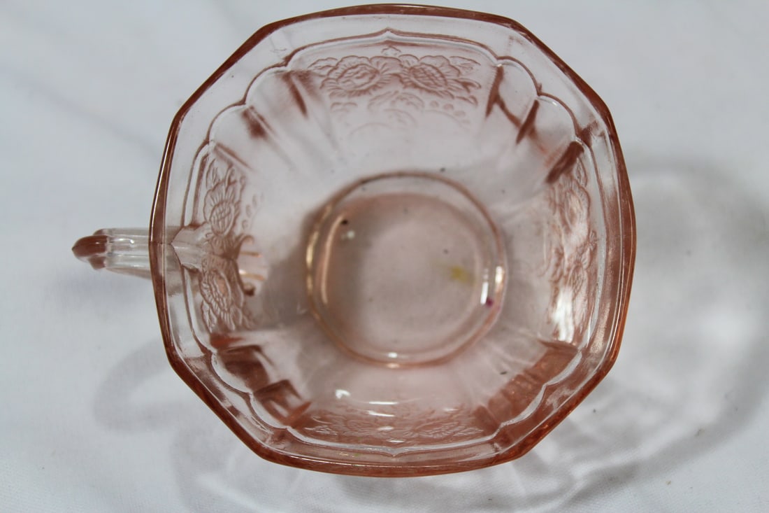 A Pink Depression Glass Cup - 3