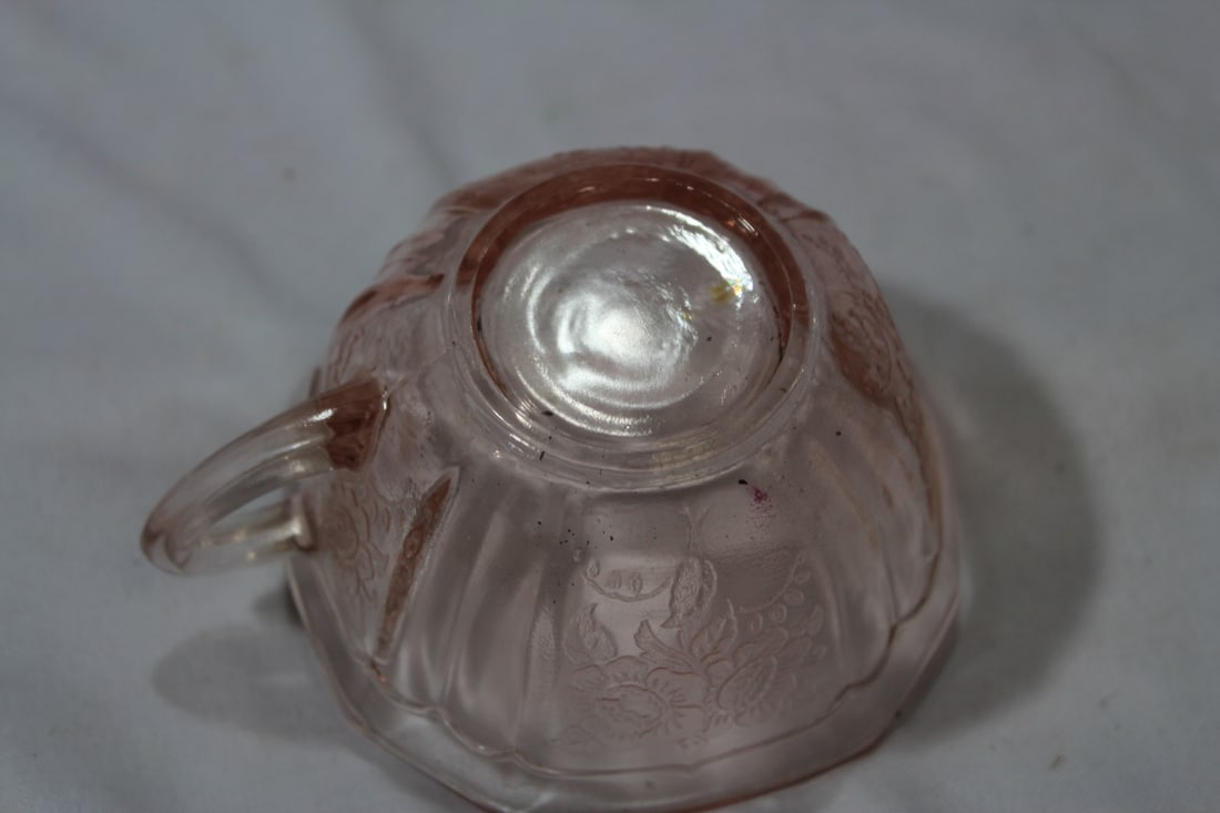 A Pink Depression Glass Cup - 4
