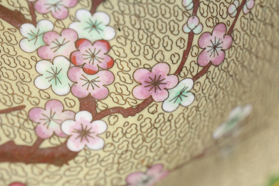 Chinese Cloisonne Bowl on Stand - 8