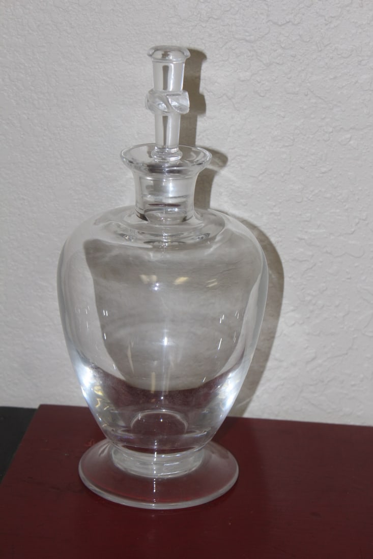 Signed Lalique Crystal Decanter - 2