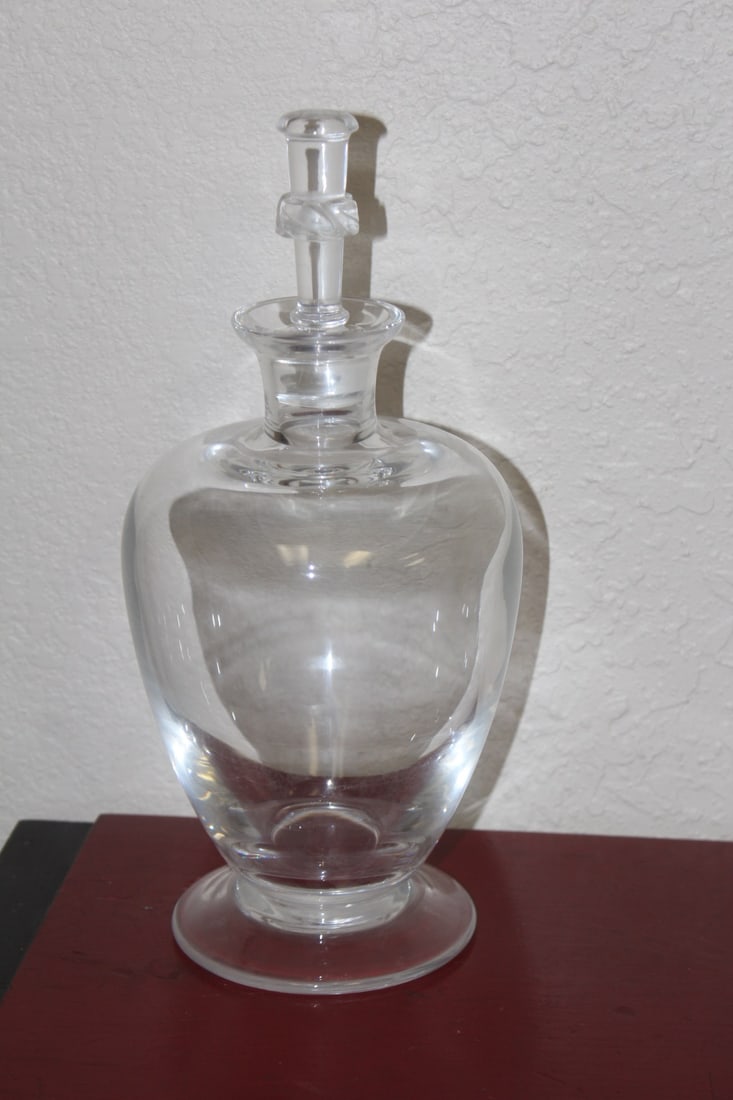 Signed Lalique Crystal Decanter - 3