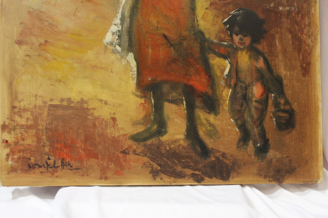A Signed Oil on Canvas - 2